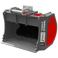Excavator Screening Bucket Rendering powered by Cangini - Solesbee's Equipment