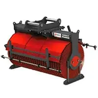 Excavator Broom Sweeper Rendering powered by Cangini - Solesbee's Equipment