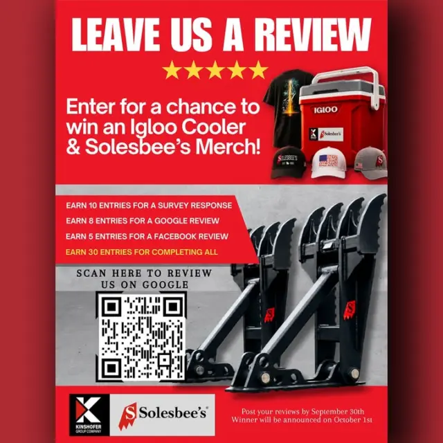 𝐖𝐢𝐧 𝐚𝐧 𝐈𝐠𝐥𝐨𝐨 𝐂𝐨𝐨𝐥𝐞𝐫 𝐢𝐧 𝐣𝐮𝐬𝐭 𝐓𝐞𝐧 𝐌𝐢𝐧𝐮𝐭𝐞𝐬!

We want to know what you really think about Solesbee's.

𝐇𝐨𝐰 𝐭𝐨 𝐄𝐧𝐭𝐞𝐫
There are three ways to earn entries, and you can do any or all of them.

1. Take our customer survey (~10 min) — Earn 10 entries
2. Leave us a review on Google — Earn 8 entries
3. Leave us a review on Facebook — Earn 5 entries

𝐂𝐎𝐌𝐏𝐋𝐄𝐓𝐄 𝐀𝐋𝐋 3 𝐎𝐅 𝐓𝐇𝐄𝐒𝐄 𝐓𝐎 𝐄𝐀𝐑𝐍 30 𝐁𝐎𝐍𝐔𝐒 𝐄𝐍𝐓𝐑𝐈𝐄𝐒!

Survey closes September 30th, and we'll pick a winner October 1st. Links are in our bio! ⛓