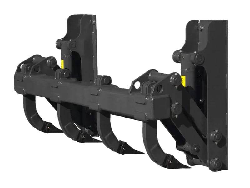 Skid Steer Hydraulic Rear Rippers Attachment Render - Solesbee's Equipment